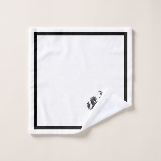 Ensemble de serviettes de bain Royal Horse Crest (Gant de toilette)