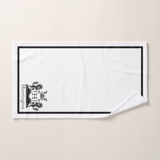 Ensemble de serviettes de bain Royal Horse Crest (Serviette à main)