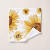 Ensemble de serviettes de bain rustiques à motif t (Gant de toilette)
