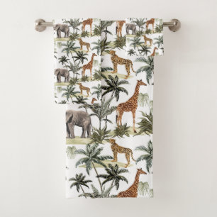 Ensemble de serviettes de bain Safari animal