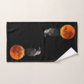 Ensemble de serviettes de bain sang rouge lune et (Serviette à main)