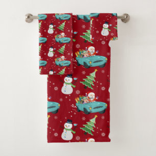 Ensemble de serviettes de bain Santa Claus