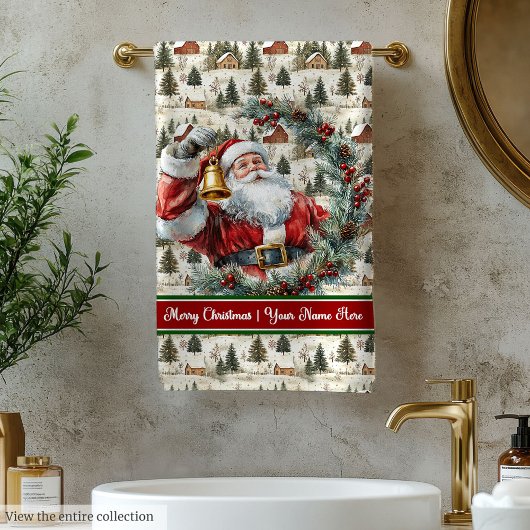 Ensemble de serviettes de bain Santa Claus