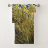 Ensemble de serviettes de bain Sapphire & Gold (En situation)