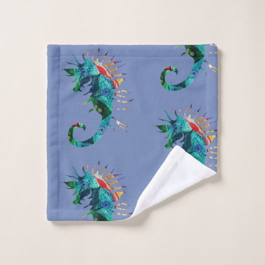 Ensemble de serviettes de bain Seahorse Art (Gant de toilette)