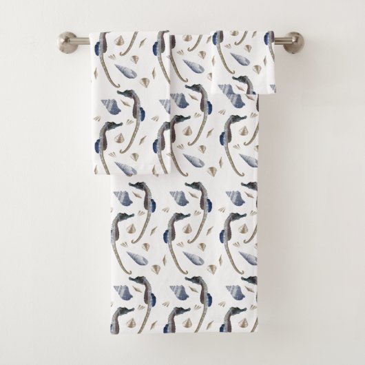 Ensemble de serviettes de bain Seahorse Frenzy (En situation)