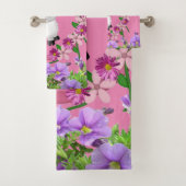 Ensemble de serviettes de bain Sheep Floral Rose m (En situation)