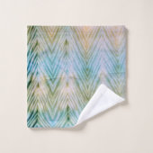 Ensemble de serviettes de bain Shibori Dye Blue Ch (Gant de toilette)