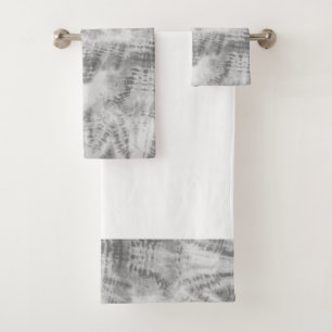 Ensemble de serviettes de bain Shibori Tie Dye Bla