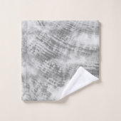 Ensemble de serviettes de bain Shibori Tie Dye Bla (Gant de toilette)