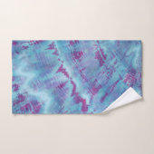Ensemble de serviettes de bain Shibori Tie Dye Blu (Serviette à main)