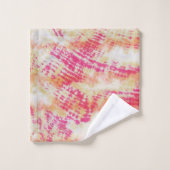 Ensemble de serviettes de bain Shibori Tie Dye Ros (Gant de toilette)