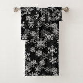 Ensemble de serviettes de bain Snowflakes (En situation)
