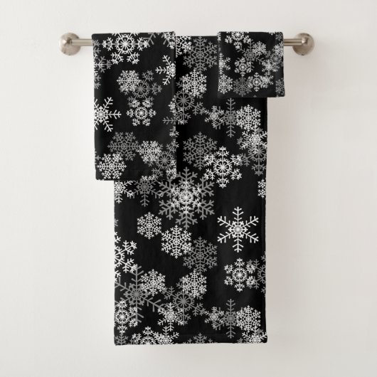 Ensemble de serviettes de bain Snowflakes (En situation)