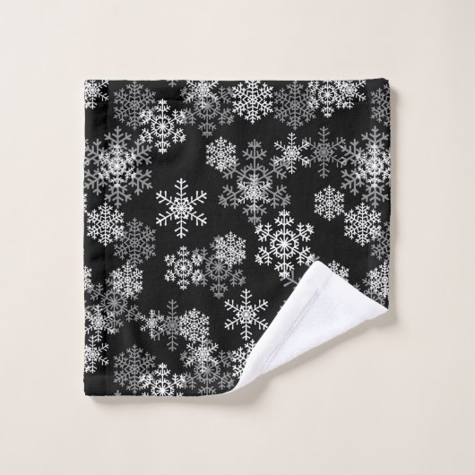 Ensemble de serviettes de bain Snowflakes (Gant de toilette)