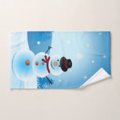 Ensemble de serviettes de bain Snowman (Serviette à main)