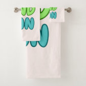 Ensemble de serviettes de bain Soleil et Plaisir (En situation)
