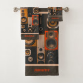 Ensemble de serviettes de bain stéréo rétro haut-p (En situation)