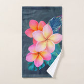 Ensemble de serviettes de bain Sunrise Plumeria (Serviette à main)