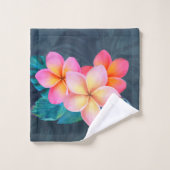 Ensemble de serviettes de bain Sunrise Plumeria (Gant de toilette)