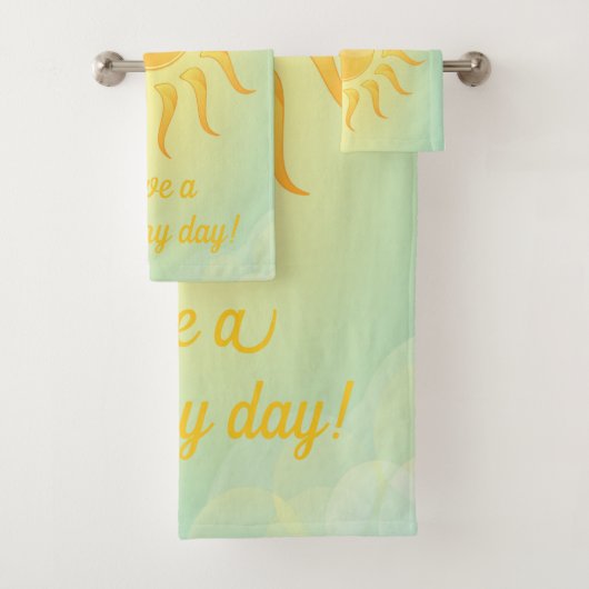 Ensemble de serviettes de bain Sunshine Design (En situation)