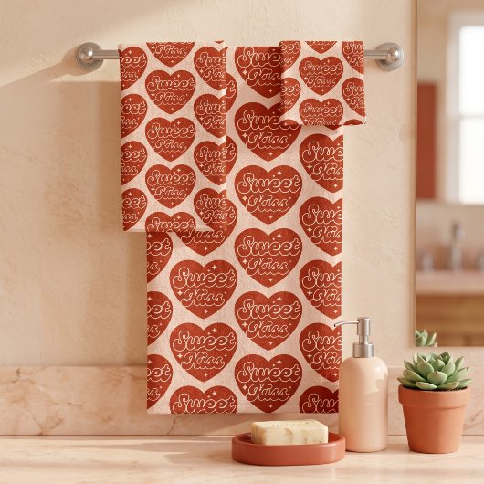 Ensemble de serviettes de bain Sweet Kiss