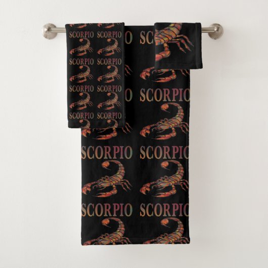 Ensemble de serviettes de bain Symbole du zodiaque (En situation)
