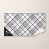Ensemble De Serviettes De Bain Tartan Monogramme (Serviette à main)