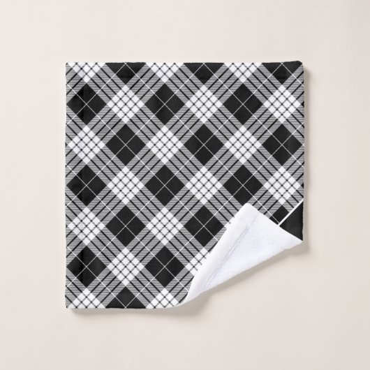 Ensemble De Serviettes De Bain Tartan Monogramme (Gant de toilette)