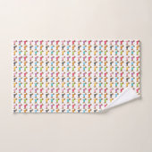 Ensemble de serviettes de bain teckel multicolore (Serviette à main)