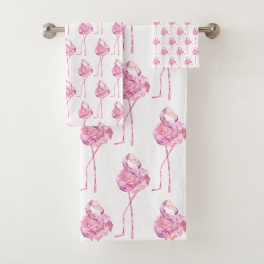 Ensemble de serviettes de bain Tender Flamingo Ser (En situation)