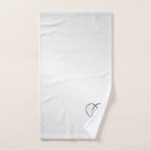 Ensemble de serviettes de bain Tennis Silver Sport (Serviette à main)