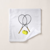 Ensemble de serviettes de bain Tennis Silver Sport (Gant de toilette)