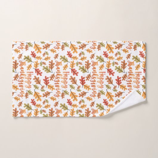 Ensemble de serviettes de bain Thanksgiving (Serviette à main)