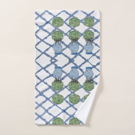 Ensemble de serviettes de bain Topiary Blue Ginger (Serviette à main)