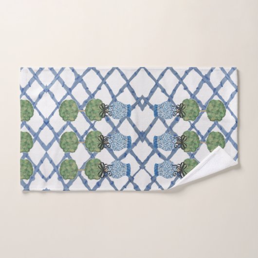 Ensemble de serviettes de bain Topiary Blue Ginger (Serviette à main)