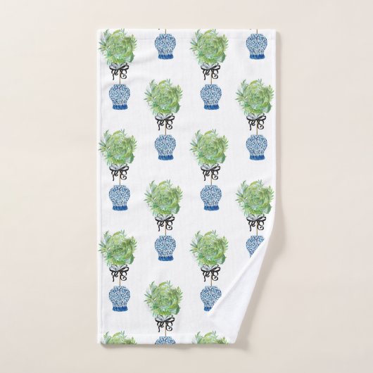 Ensemble de serviettes de bain Topiary Blue Ginger (Serviette à main)