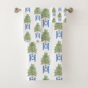 Ensemble de serviettes de bain Topiary Blue Plante