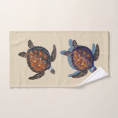 Ensemble de serviettes de bain tortue de mer (Serviette à main)