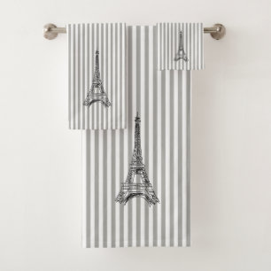 Ensemble de serviettes de bain Tour Eiffel