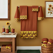 Ensemble de serviettes de bain Tournesols