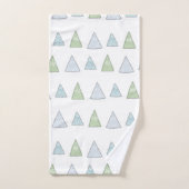 Ensemble de serviettes de bain Triangle Trees (Serviette à main)