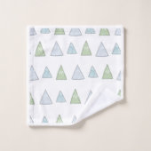 Ensemble de serviettes de bain Triangle Trees (Gant de toilette)