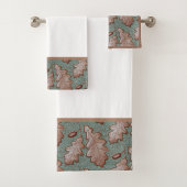 Ensemble de serviettes de bain Tribal Noir et Tan