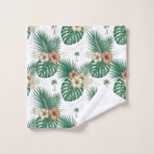 Ensemble de serviettes de bain tropicales de luxe (Gant de toilette)