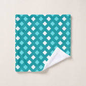 Ensemble de serviettes de bain turquoise foncé Pla (Gant de toilette)