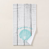 Ensemble de serviettes de bain turquoise Vintage e (Serviette à main)