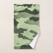 Ensemble de serviettes de bain vert Camouflage (Serviette à main)