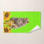 Ensemble de serviettes de bain vert de singe flora (Serviette à main)