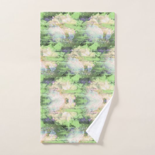 Ensemble de serviettes de bain vert nature (Serviette à main)